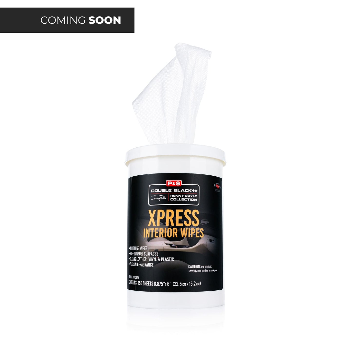 P&S Xpress Interior Wipes - Pre-moistened wipes designed for quick and effective cleaning of interior surfaces, leaving a fresh, streak-free finish.