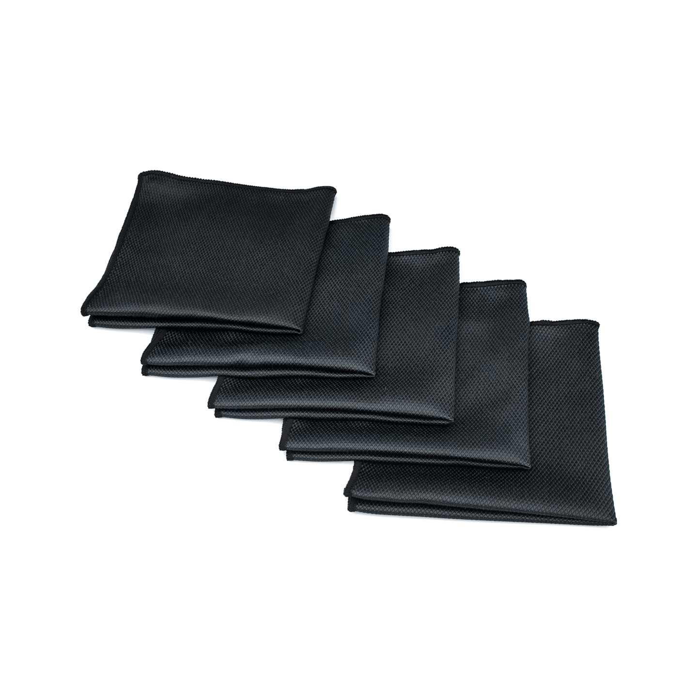 Diamond Glass Towel Black - The Rag Company