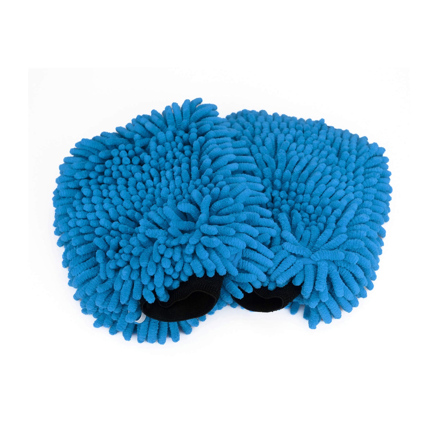 Knobby Microfiber Chenille Mitt 2 pack in blue